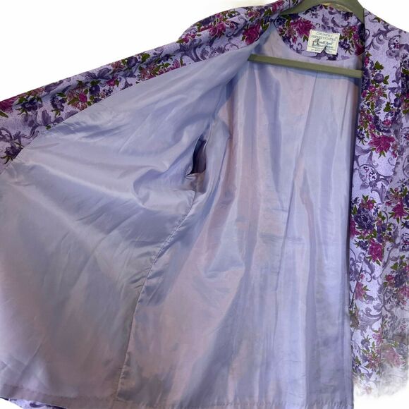 Pendleton Blazer Women Size 18W Country Sophisticates Floral Romantic Purple VTG - Picture 3 of 15